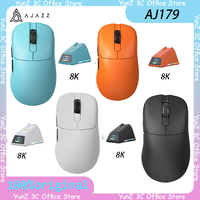 Ajazz Aj179 Pro Aj179apex Wireless Mouse Bluetooth Three Mode With Charging Base Paw3395 8k Return Rate Competitive Game Mouse