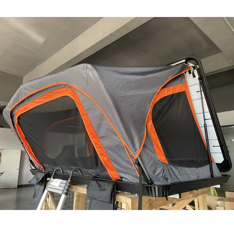 Customize camping car roof top tent hard shell waterproof hard shell roof tent 4X4 RTT Car Roof Top Tent 4 person With Annex