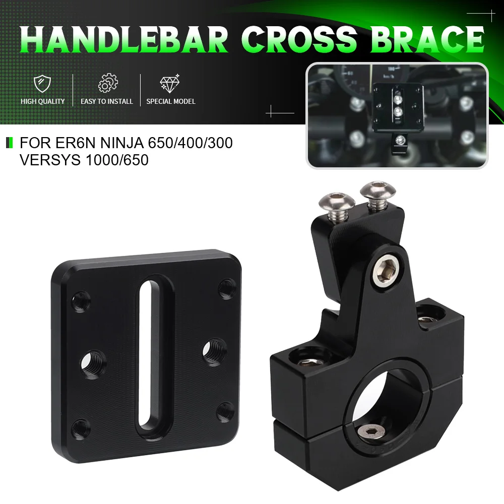 

For KAWASAKI ER6N NINJA 650/400/300 VERSYS 1000/650 Motorcycle Mounting Adapter Above Instruments Navigation Bracket Holder