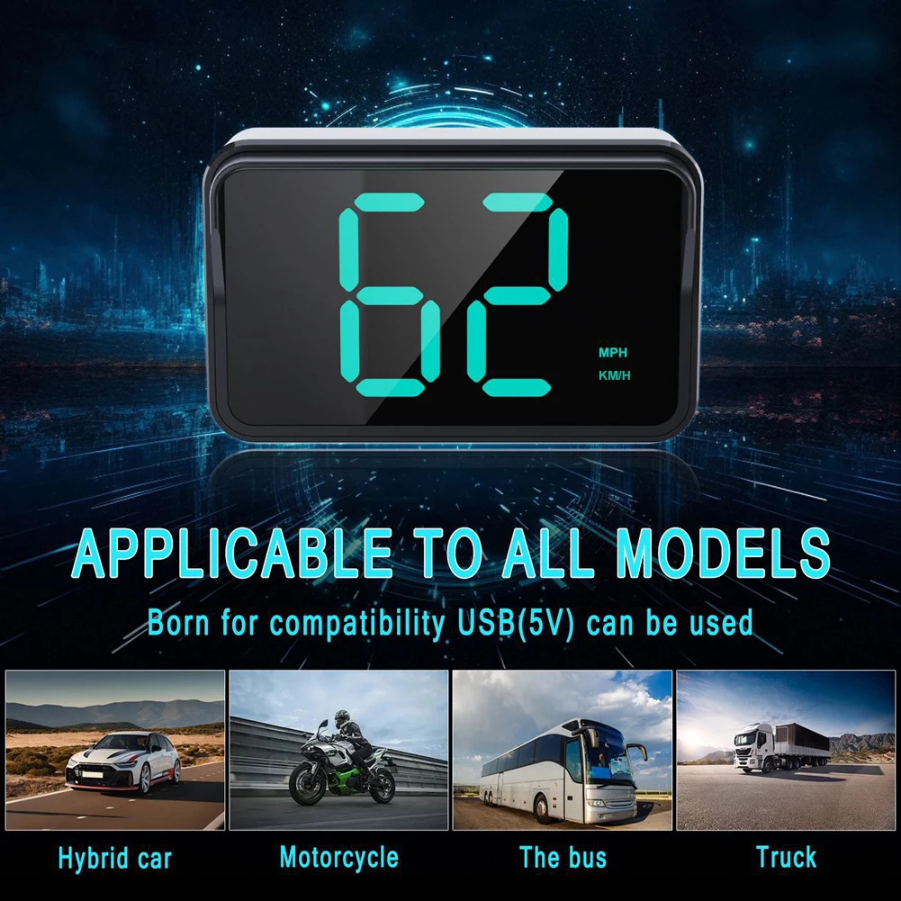 Universal Car HUD GPS HUD Head Up Display Speed Meter for All Car Truck Plug and Play Auto Part