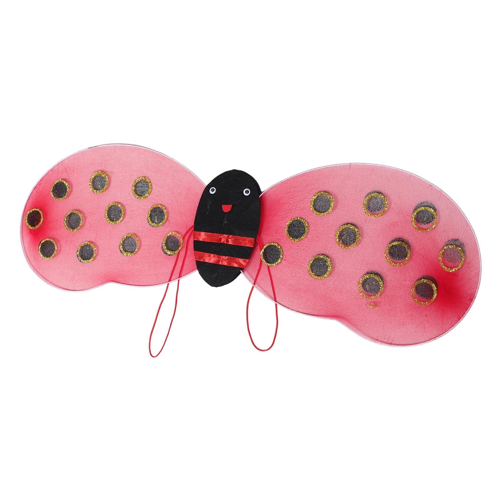 

Kids Ladybug Wings Dress Up Costume - Lightweight Comfortable Role Play Wing Prop for Children Christmas Carnival Birthday Party