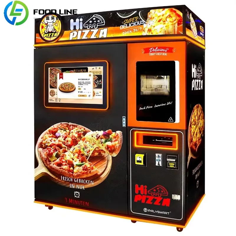 Custom Automatic Indoor Hot Food Frozen Food Commercial Vending Machine Automatic Intelligent Pizza Vending Machine