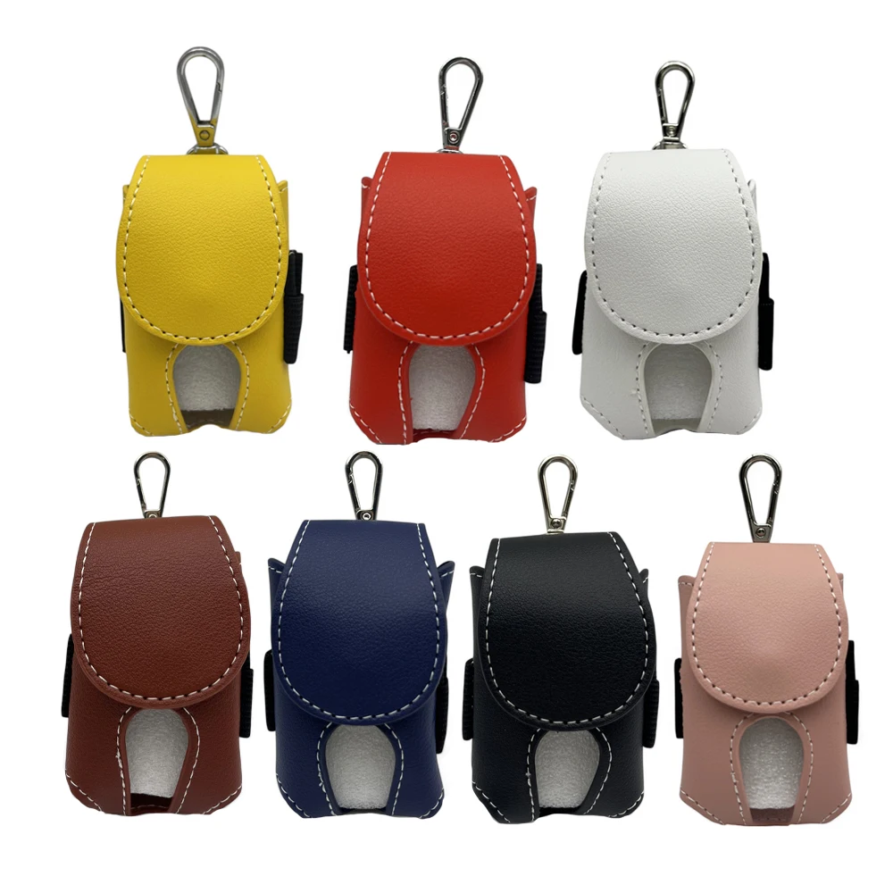 

1pc Mini Pocket Golf Ball PU Material Storage Pouch Portable Golf Waist Holder Bag Mini Golf Ball Container Accessories Bag