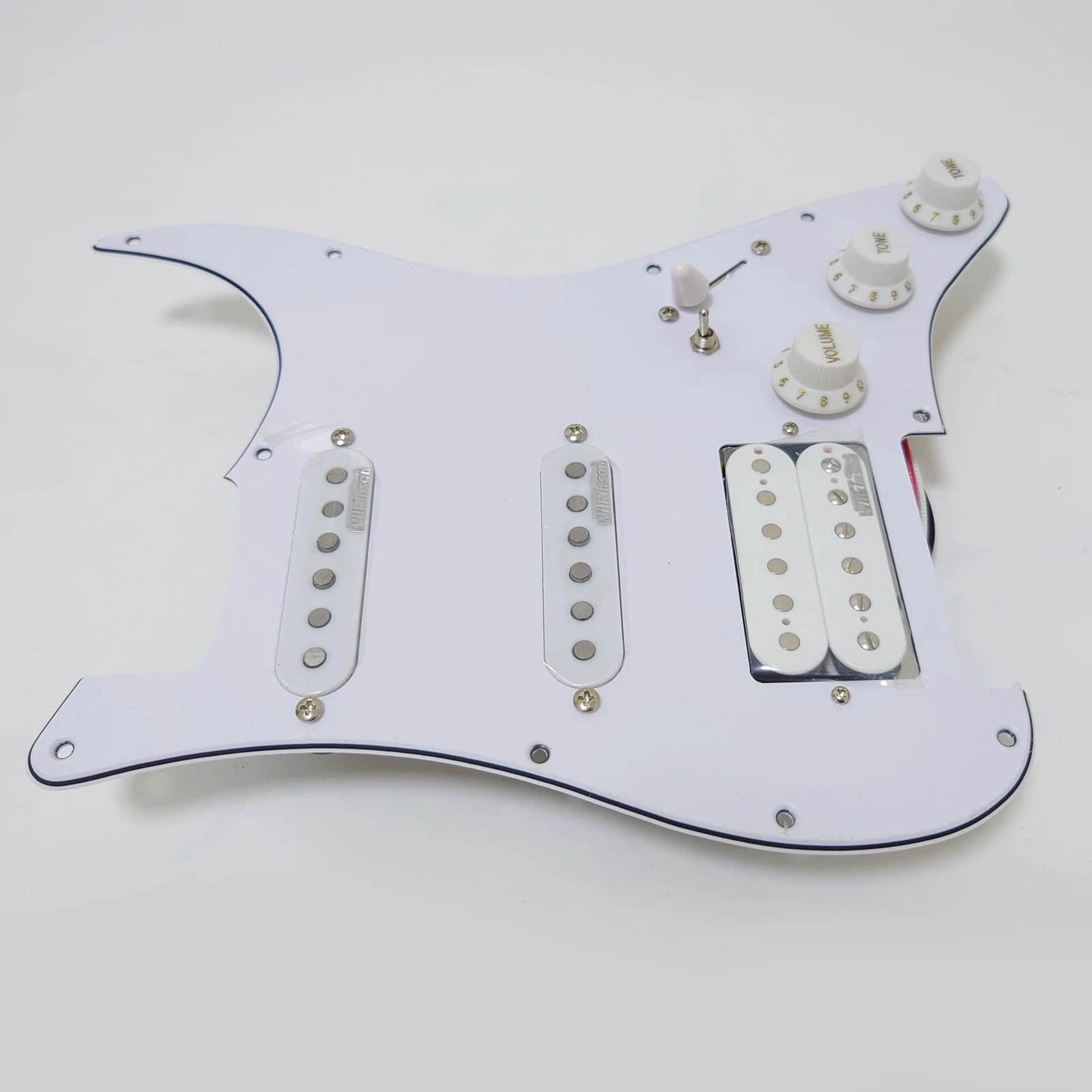 กีตาร์ Prewired โหลด Pickguard ชุด,SSH Alnico 5 Humbucker Pickups สําหรับกีตาร์ ST กีตาร์ไฟฟ้าเปลี่ยนชิ้นส่วน