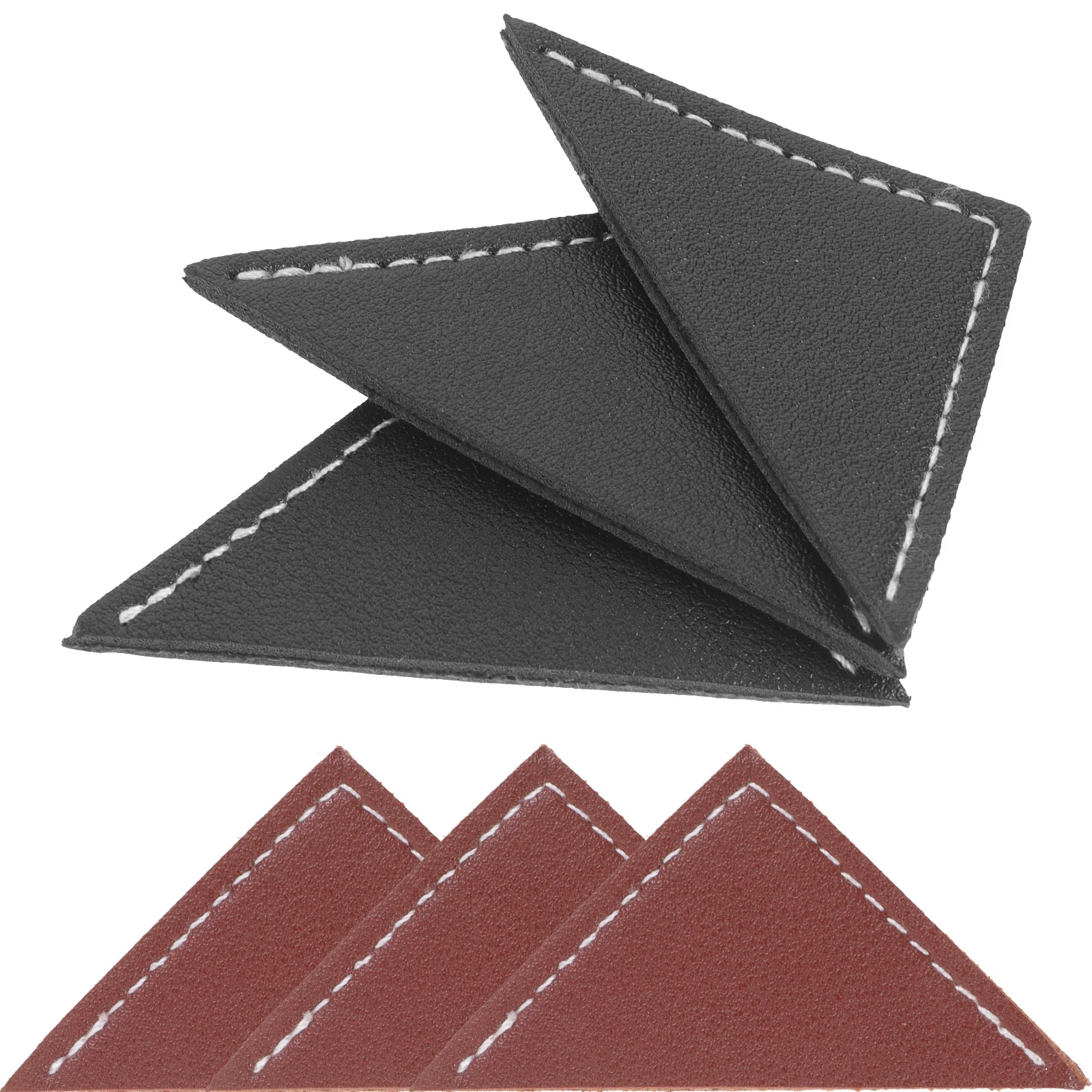 ชุดที่คั่นหนังสือรูปสามเหลี่ยมวินเทจ 6 ชิ้น สำหรับหนังสือ สมุดโน้ต อัลบั้ม สมุดภาพ ปกป้องและตกแต่ง พกพาสะดวก ใช้ซ้ำได้