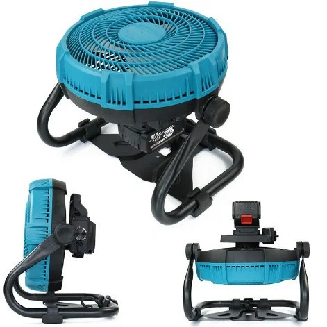 12 Inch Portable Camping Fan with AC/DC Dual-use Table Desktop Fan For Makita 18V Lomvum Zhipu Hongsong Jingmi Li-ion Battery