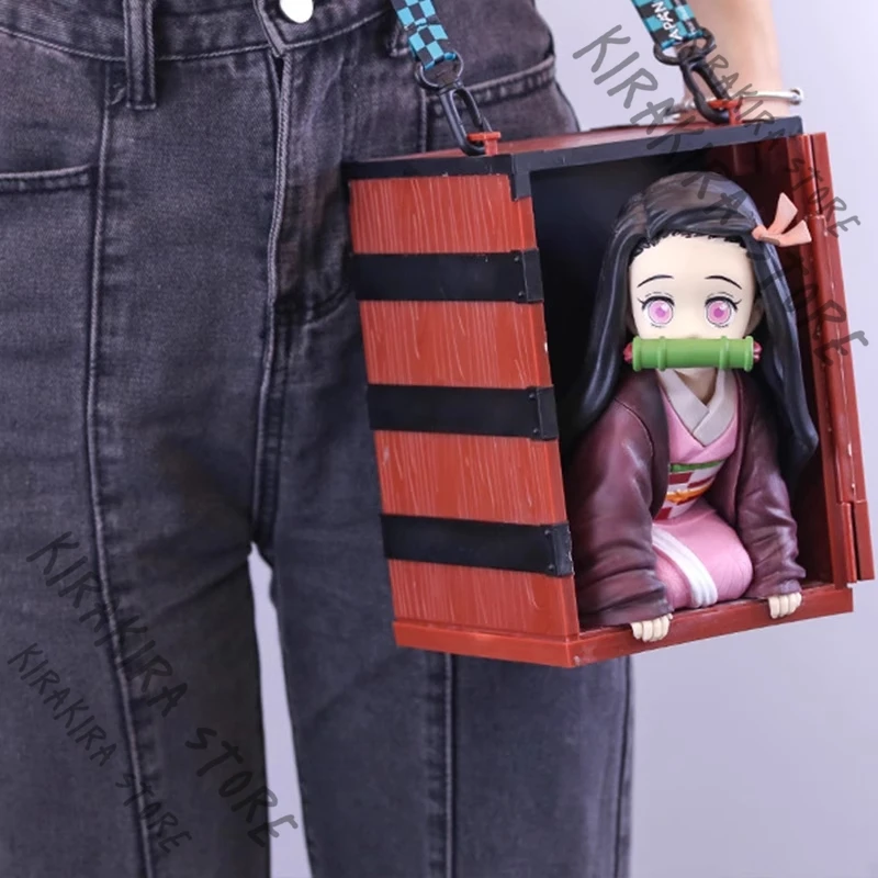 

Demon Slayer Kamado Nezuko Ornament Cosplay Mini Mascot Kneeling Posture Decoration Kawaii Figurine Model Kit Hallowmas