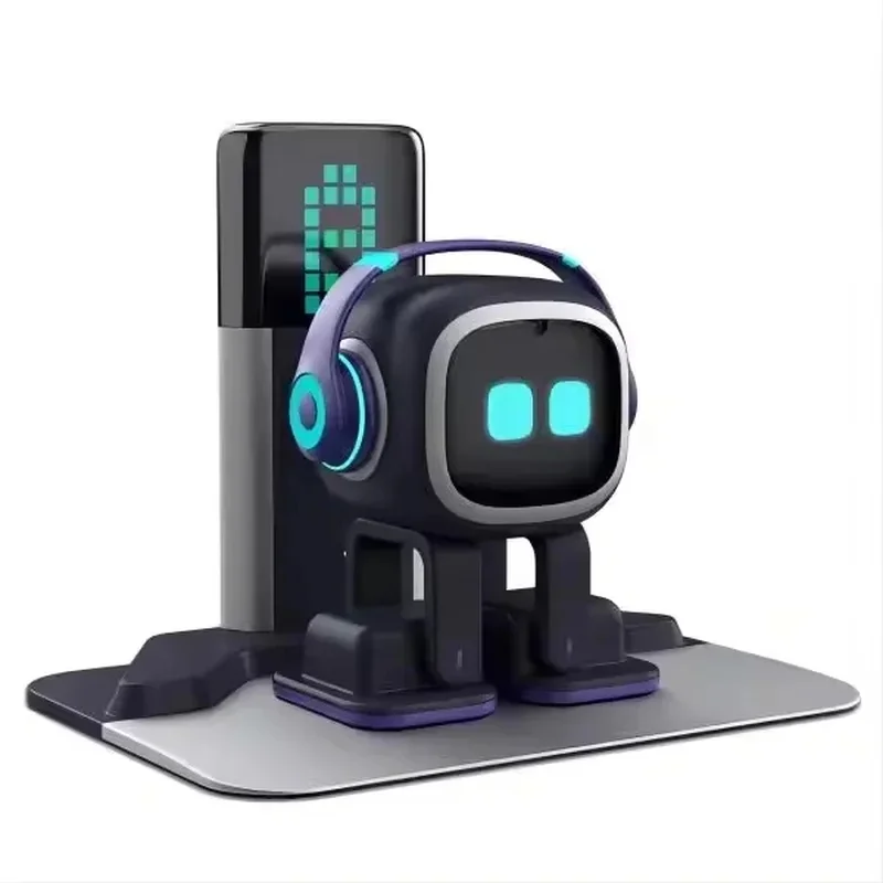 EMO GO HOME Smart AI Robot Pet, Touch & Voice Interactive Desktop Companion Robot, Cute Emoji Screen Robot Toy For Kids Adults