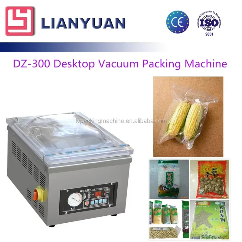DZ-300 desktop cheap food vacuum packaging machine