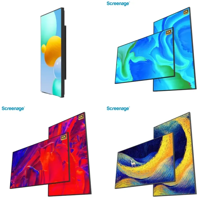 Screenage 55 Interactive Digital Signage Indoor Retail Advertising Screen with AI-Driven CMS Cloud-Based 3-Year Warranty