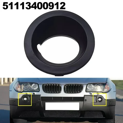 51113400911 51113400912 Для BMW X3 E83 2004-2006 передний бампер, противотуманная фара, накладка, рамка, автомобильные фары, аксессуары
