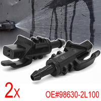 2Pcs Front Windshield Washer Jet Nozzle For Hyundai i30 Elantra Touring MK1 2007-2012 Kia 98630-2L100 Car Hood Water Sprayer