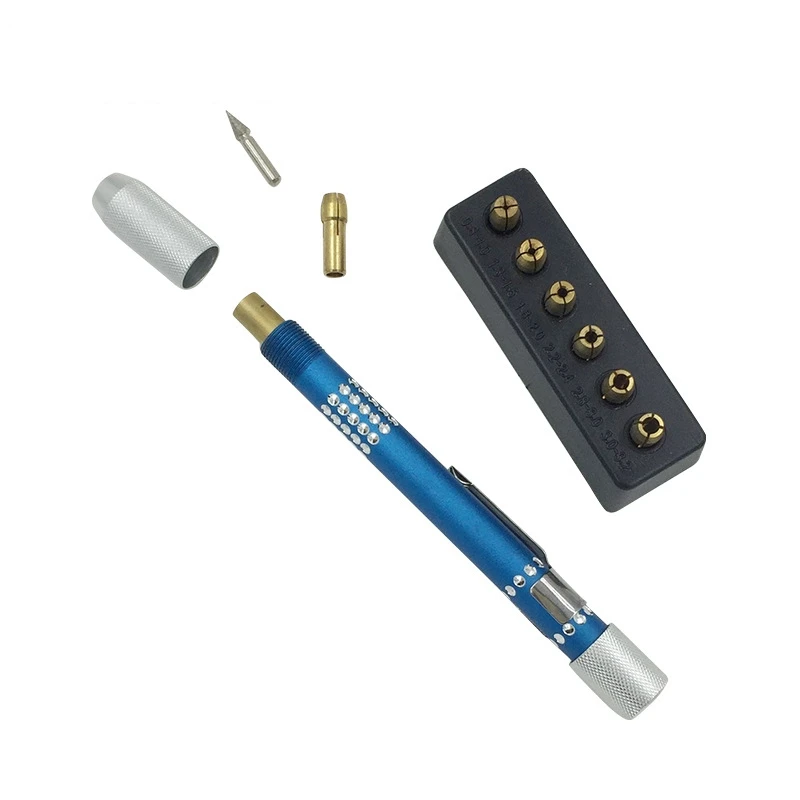 

Ювелирные инструменты Набор расширителей отверстий для ювелирных изделий поставляется с набором держателей для наконечников ручки Гальванический алмазный наконечник для ручки