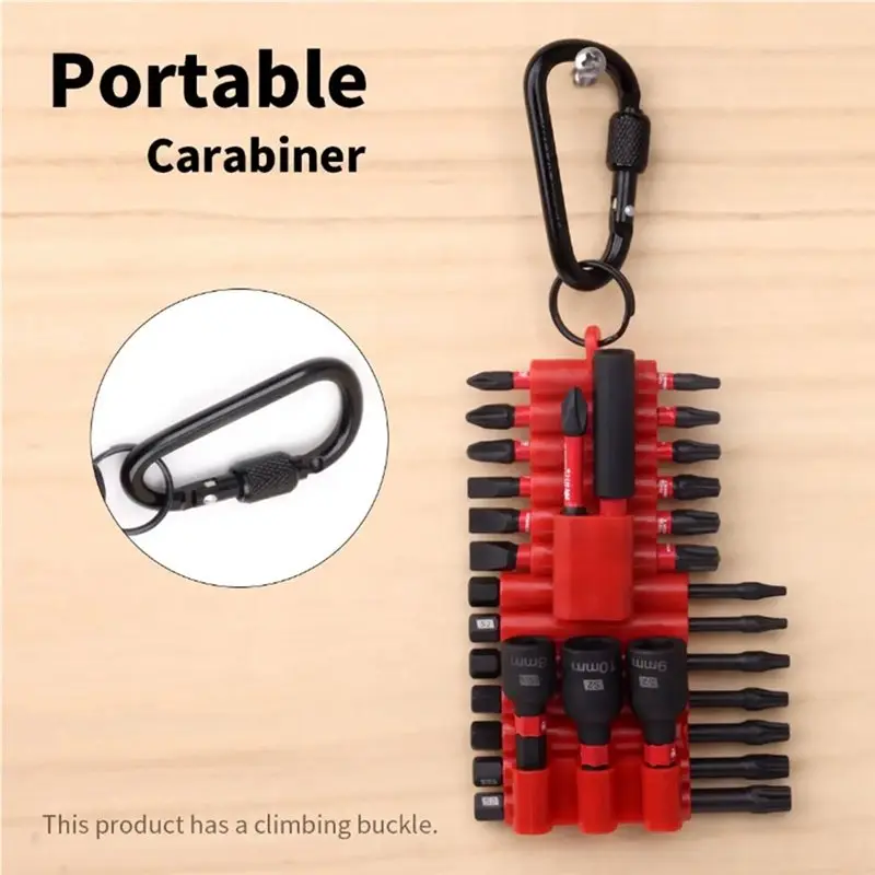 【Electronic-Accessories】Impact Screwdriver-Bit Set Of 24Pcs With Organizer Sleeve 1Pc Bit Holder Magnetic Mixed Torx Cross Flat
