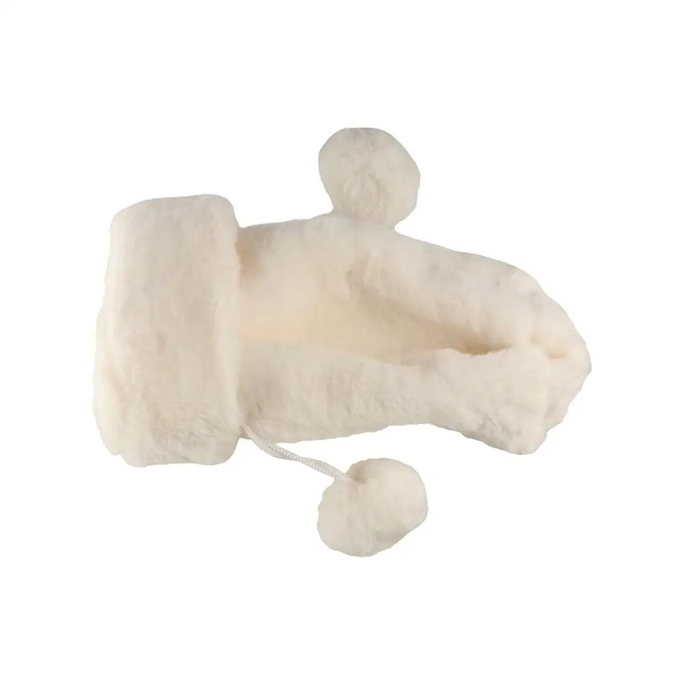 

Белые рождественские чехлы для винных бутылок, многоразовые декоративные мешочки на шнурке, изысканный плюшевый набор для винных бутылок, подарок для вечеринки