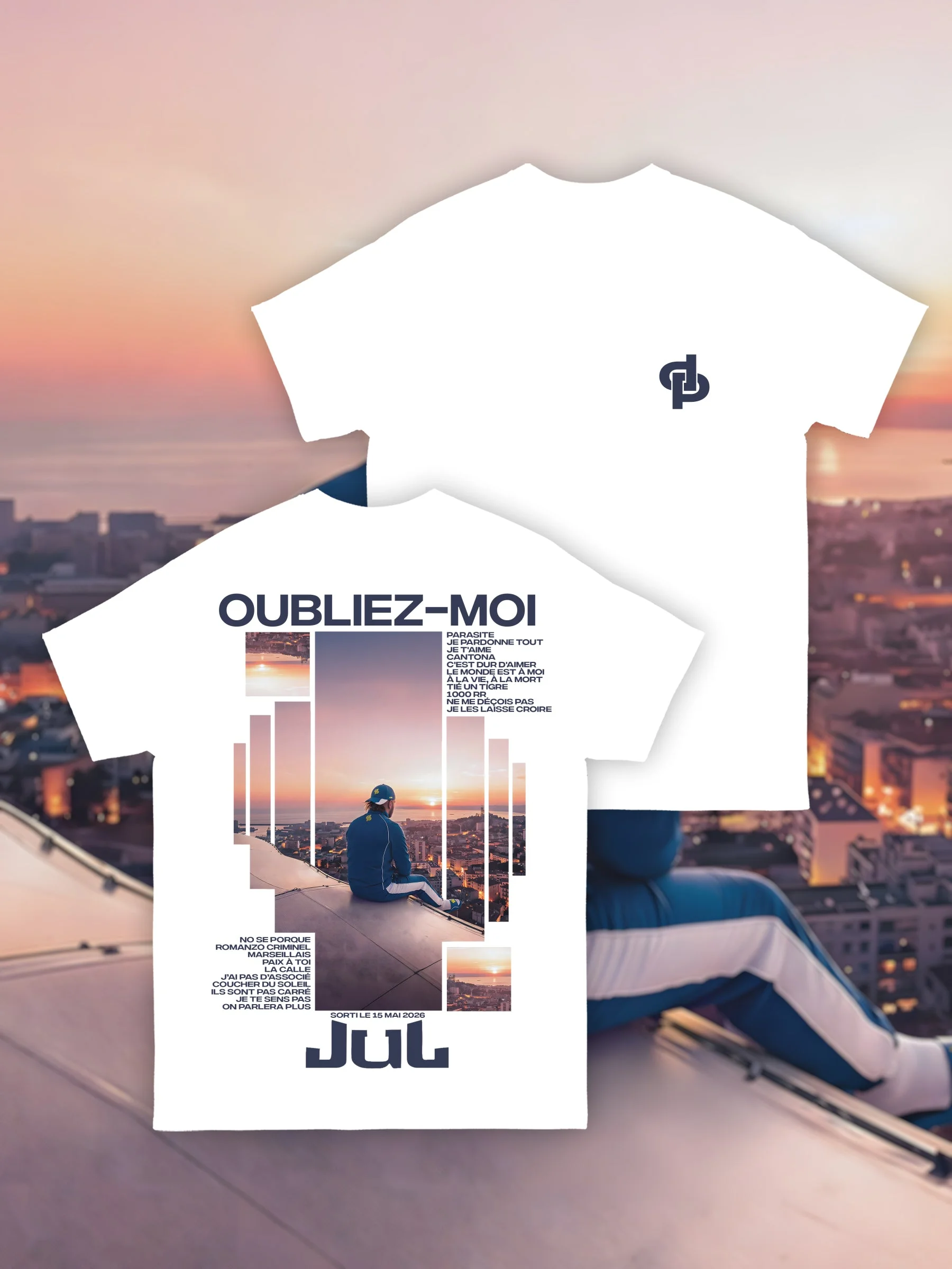 Rapper Jul Tshirt OUBLIEZ MOI Printed 2026 New Merch shirt 100%Cotton Clothing Unisex Men‘s Women's T-Shirts Y2k Streetwear Tee