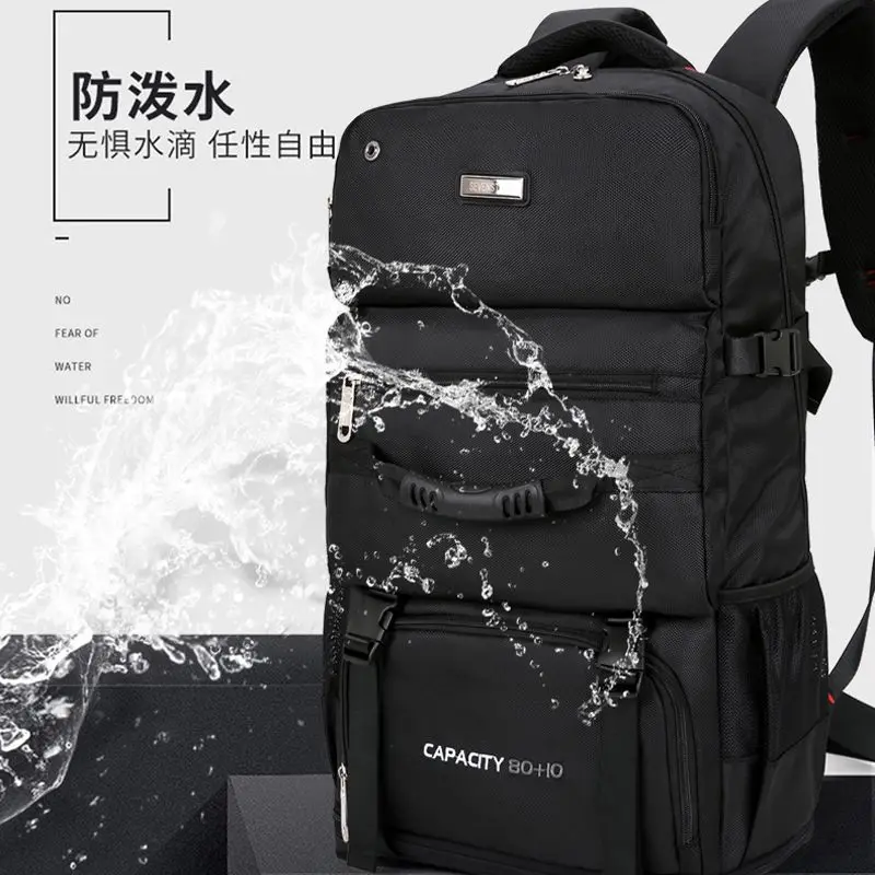 Backpack for Men, 90-Liter Super Large Capacity Backpack, Travel Bag, Casual Outdoor Off-Road Camping Sports Business