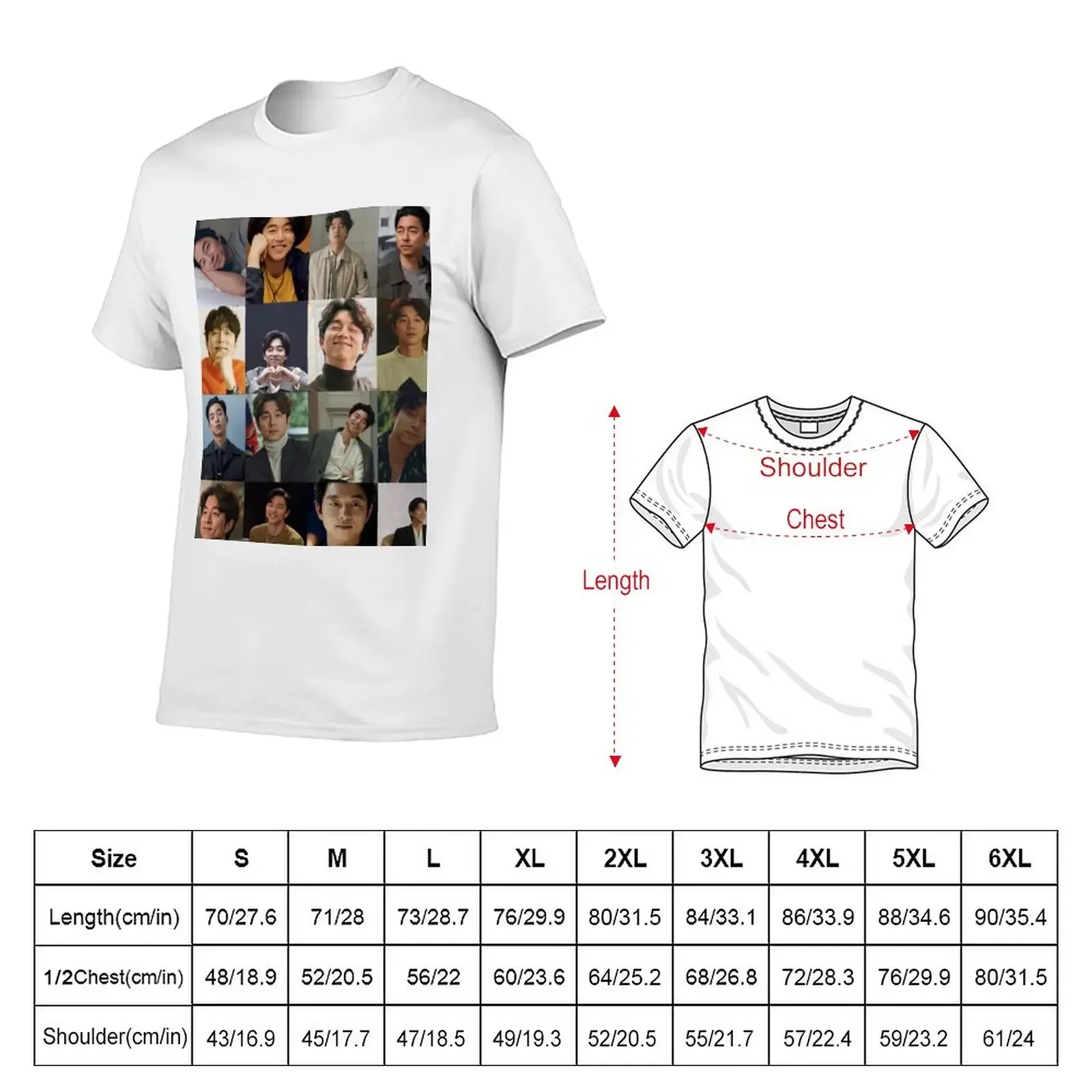 Gong Yoo T-Shirt for a boy summer clothes heavy weight t shirts for men