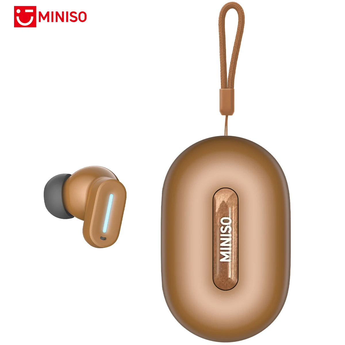 Écouteurs Bluetooth MINISO MS132 TWC, écouteurs sans fil pour le bureau et les voyages, réduction du bruit ENC, appels à faible latence, écouteurs intra-auriculaires sportifs