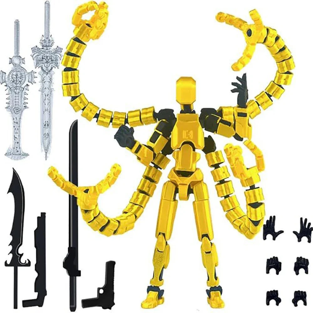 NONE Zusammenbau fertig T13 Actionfigur, 3D-gedruckt, mehrfach gegliffen, beweglich, Titan 13, Lucky Dummy Nova Robot Actionfigur Desktop 5