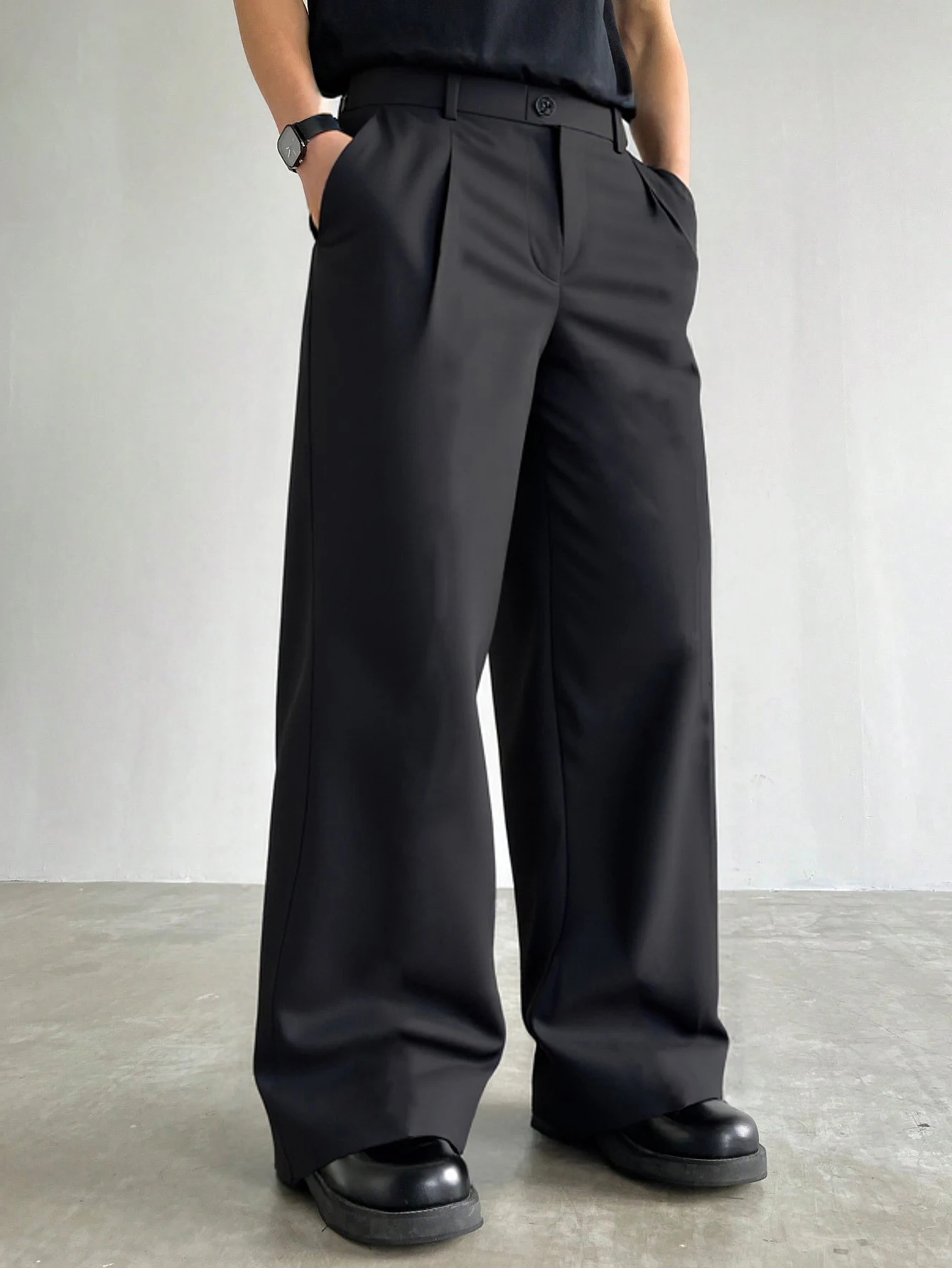 

plus Size Men's Casual Trousers Fashionable Trendy Style Suitable for Daily Outings And Business Activities