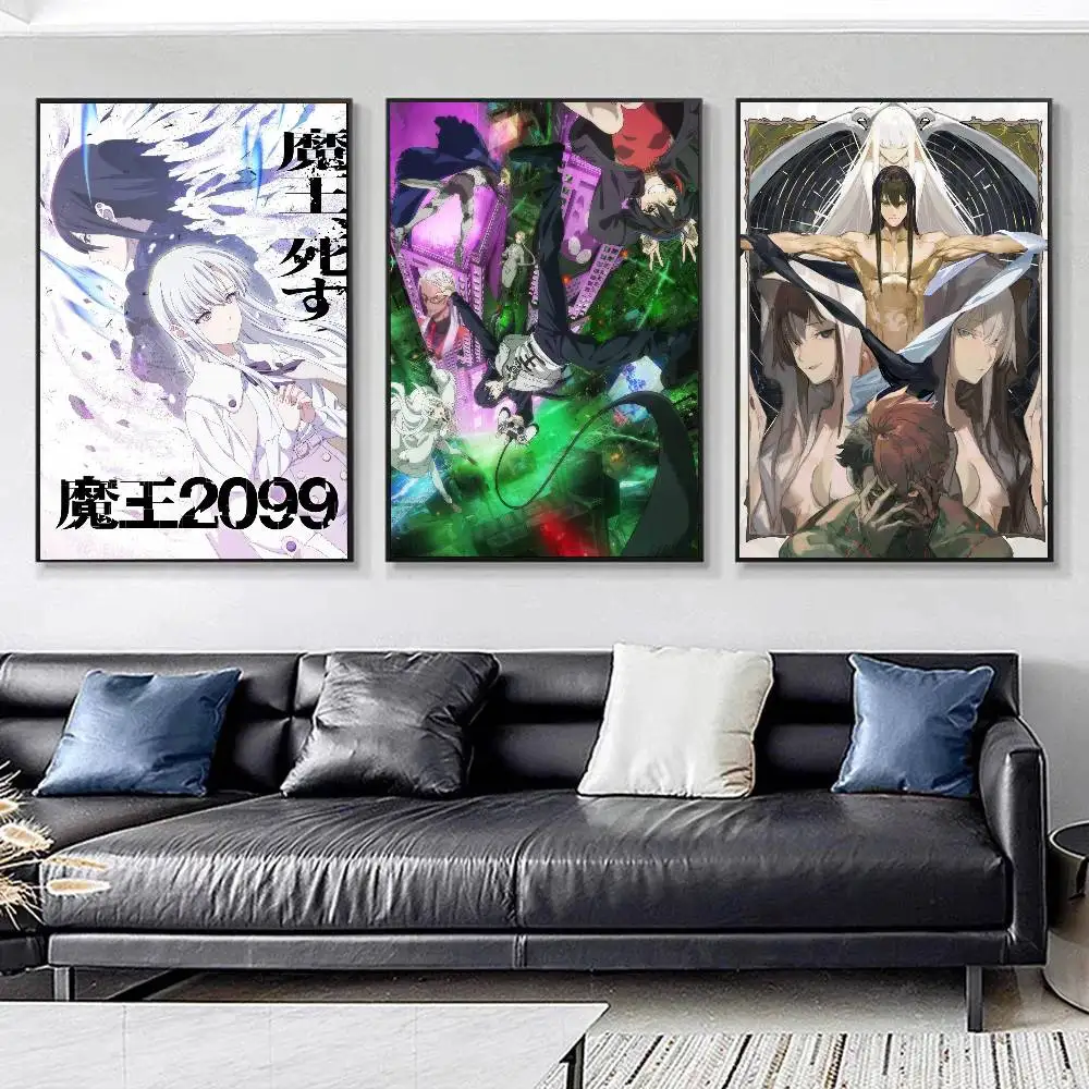 Anime Demon Lord 2099 Posters HD Print Vintage Wall Art Decor for Home Study Room