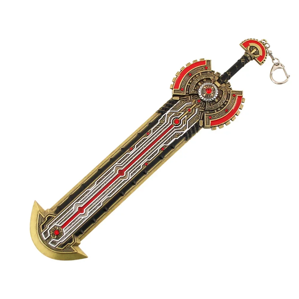 28cm Doula Continent Anime Peripherals Jijuechen Sword of Judgment Decorate Swords Figure Ornaments Collections Gifts