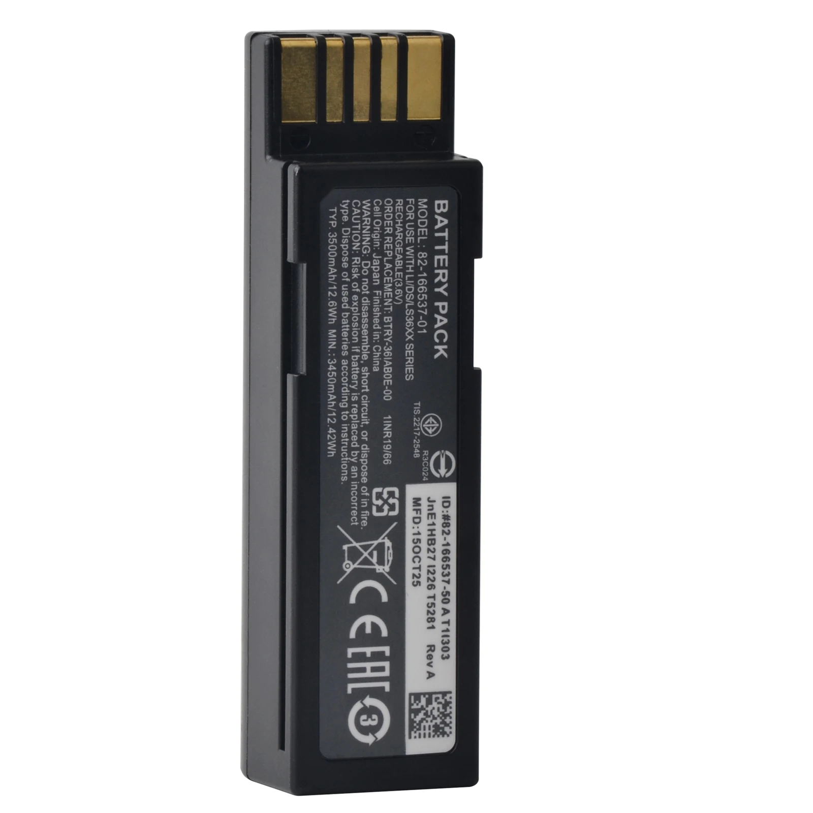 

3500mAh 82-166537-01 Battery Original BTRY-36IAB0E-00 Battery For Zebra DS3678 DS3600 LI3678 LI3600 LS3678 LS3600 EVM