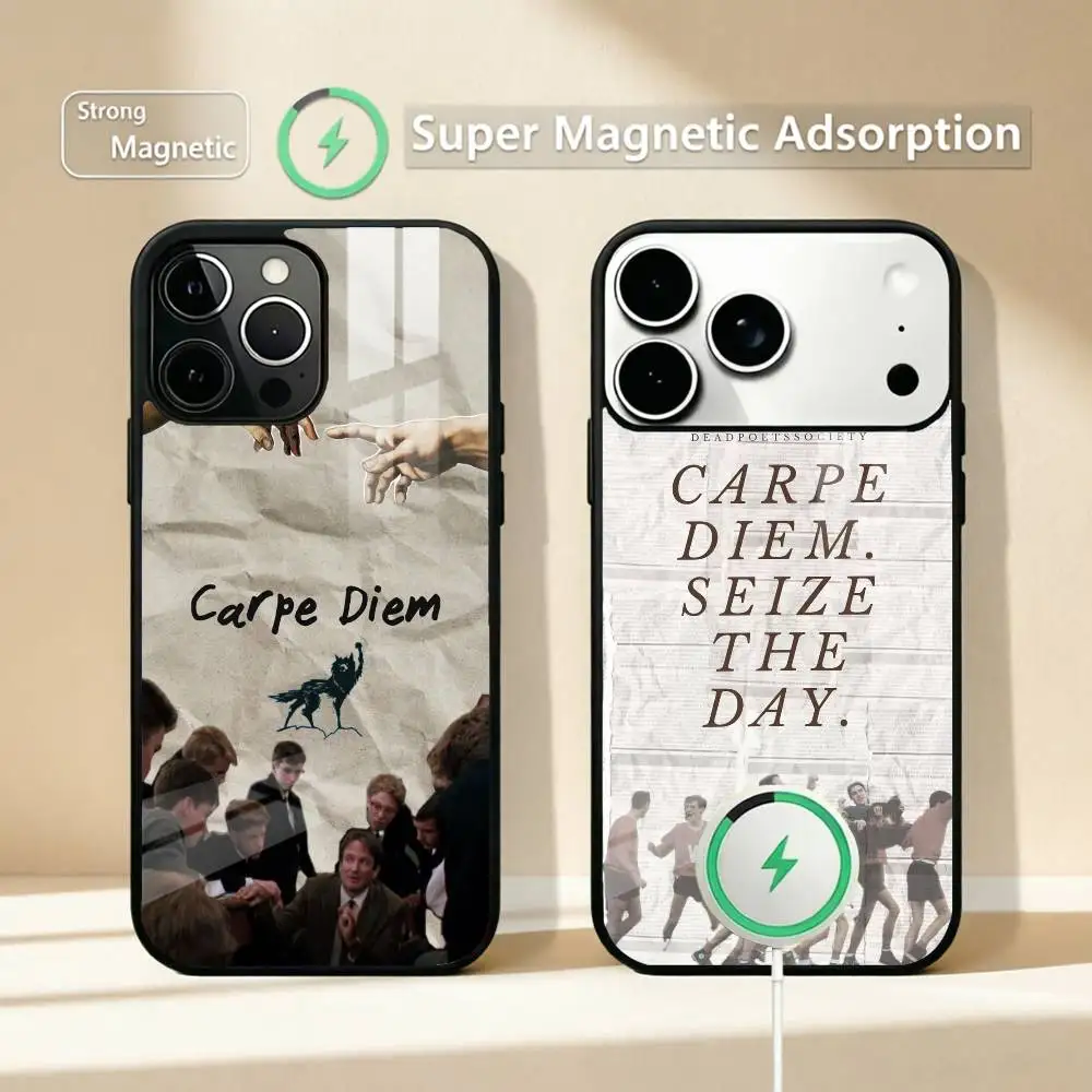 

D-Dead P-Poets Society Movie Phone Case For iPhone17,16,15,14,13,12,11 Plus,Pro Compatible with magnetic wireless charging