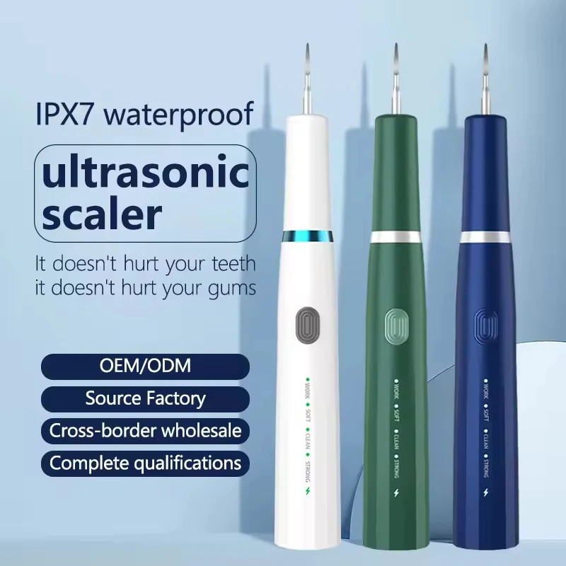 Ultrasonic Dental Scaler Tartar Remover 3 modes with LED Light Household Teeth Cleaning Tools Dental Cleaner Oral Care