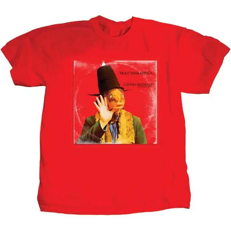 

Captain Beefheart Frank Zappa Trout Mask Xl Red T Shirt