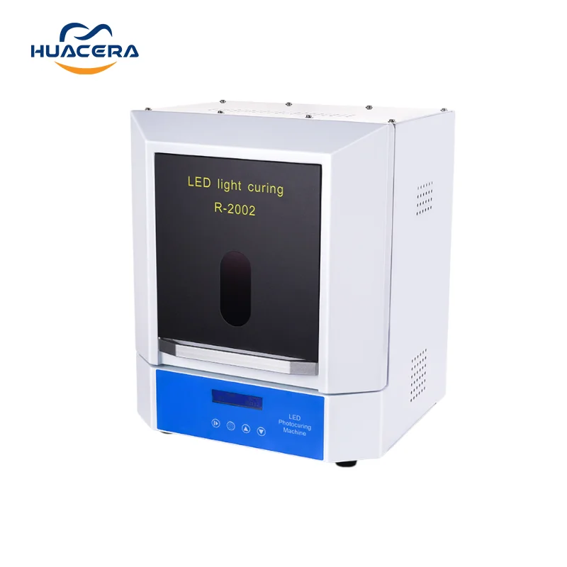 Dental Lab Equipment Desktop LED Curing Light Machine UV Curing Chamber HUACERA R-2002 for Photopolymerization Photopolymer Lamp