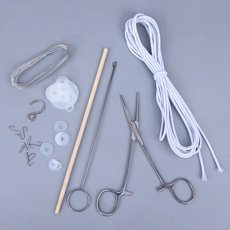 DDドールアクセサリー ストリングプライヤー Sフック アルミワイヤー ゴムバンド ガスケット 日常メンテナンスツール 1/6