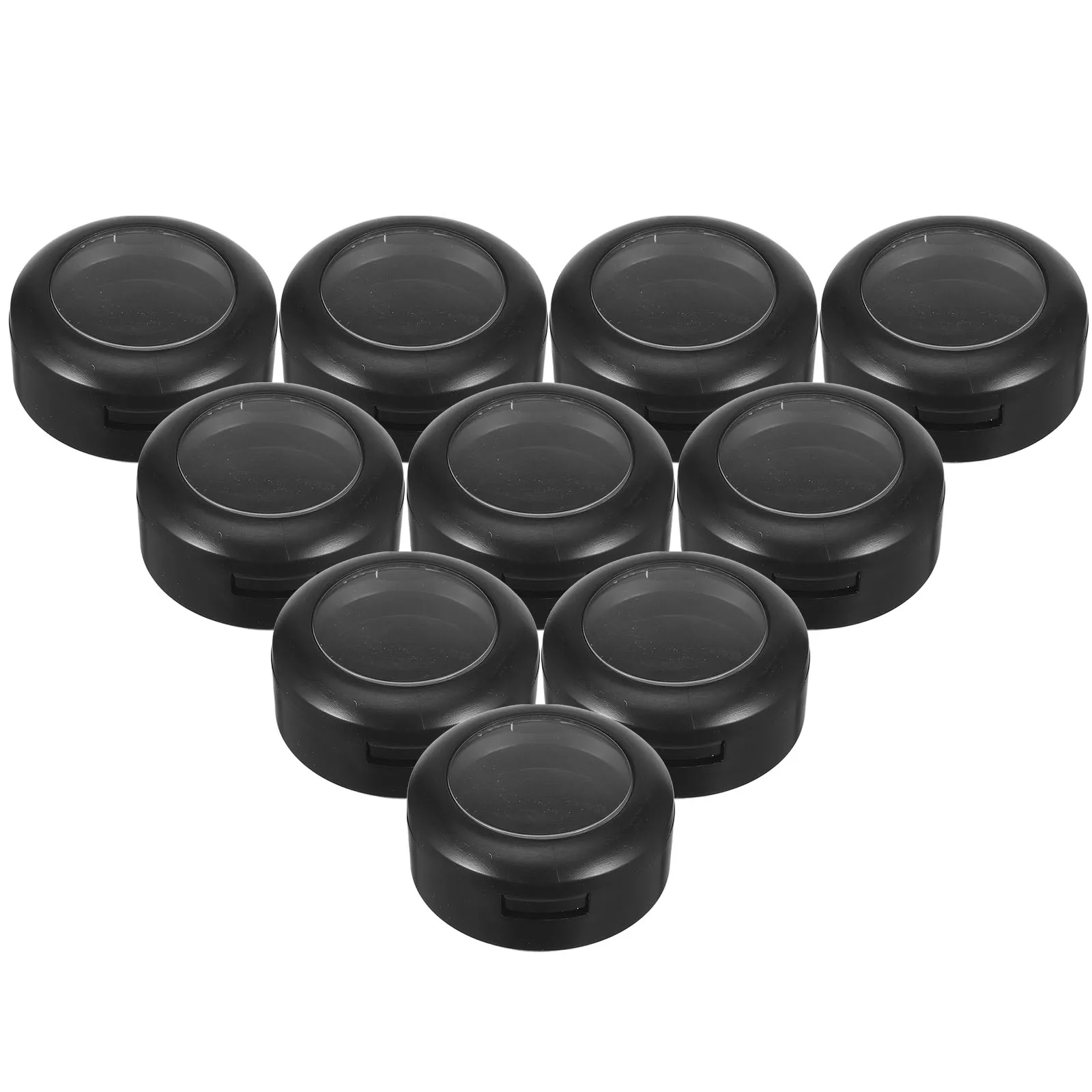 

10pcs Empty Cosmetics Case Eyeshadow Replacement Box Large Capacity Lightweight Durable Plastic Makeup Tool Travel Home Use