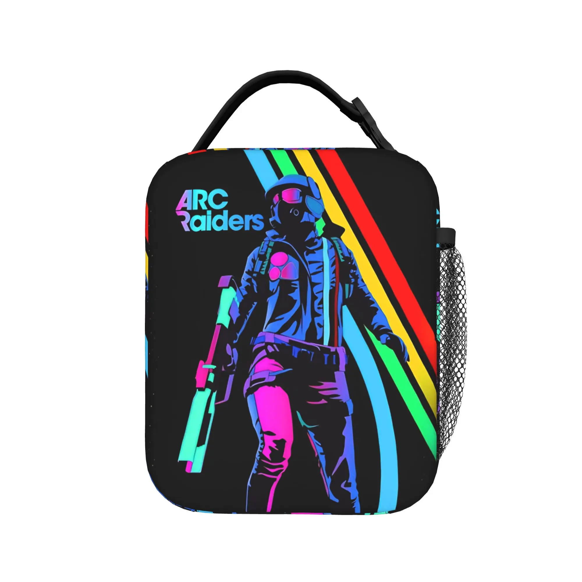Arc Raiders Sci Fi Gaming Insulated Lunch Bag Cooler Bag Reusable,Meal Container  Portable Tote Lunch Box Bento Pouch Beach