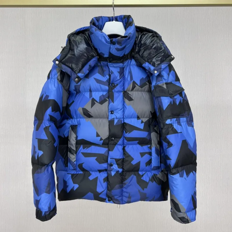 Autumn and winter male hooded Down jacket Y2K Casual jacket camouflage outdoors warm Fashion clothing comfort movement male coat