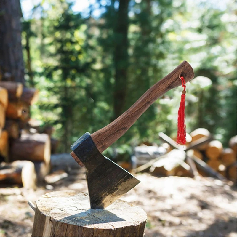 Poignée de rechange en bois massif pour camping, accessoire de pièce en bois, outils URA, Foy