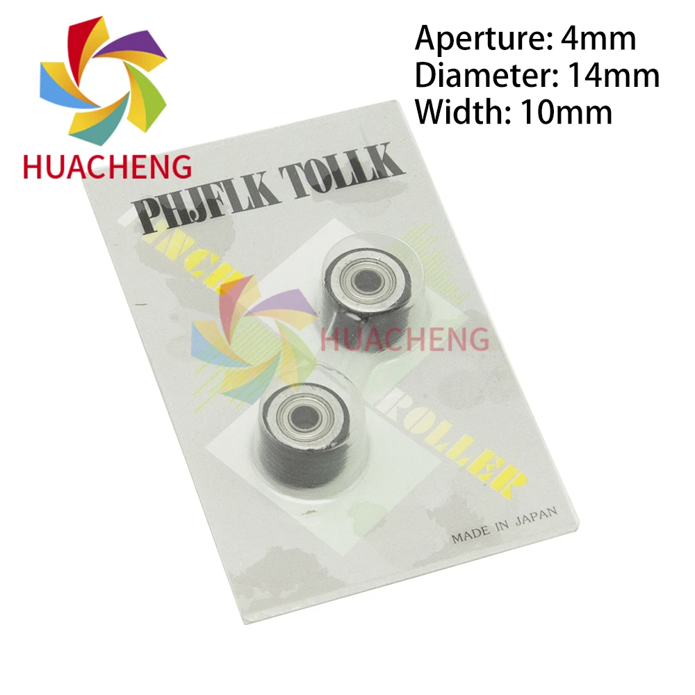 2pcs/Pack 4X14X10 For Mimaki Omaki Cutting Plotter Rubber Pinch Roller Paper Pressure Pressing Wheel