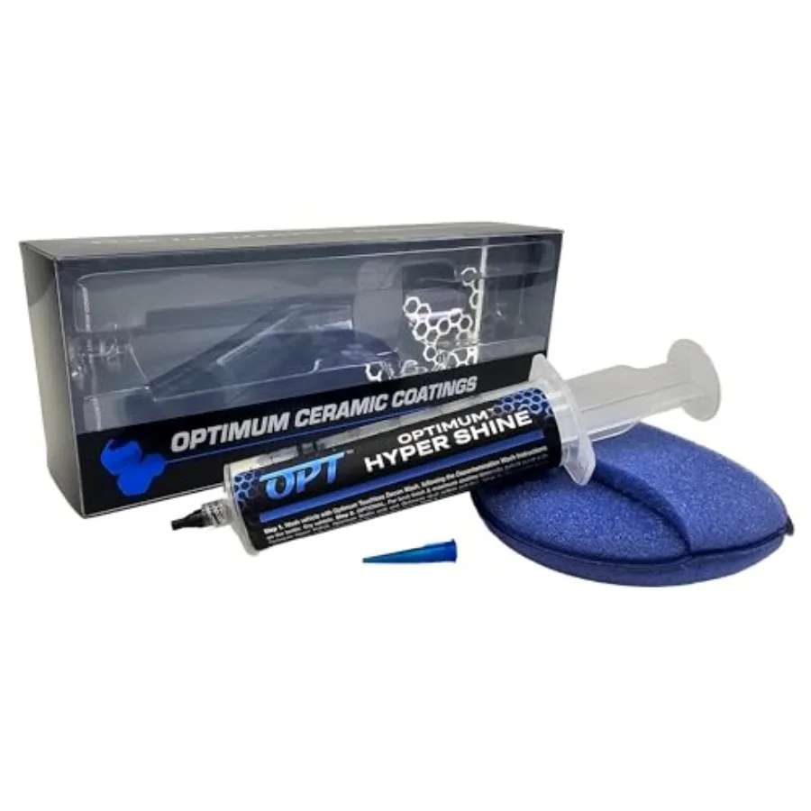 

Керамическое покрытие Optimum Hyper Shine DIY 15 мл для автомобилей: без высоких точек неровностей, легкое нанесение, не требует полировки, защита на 3 года