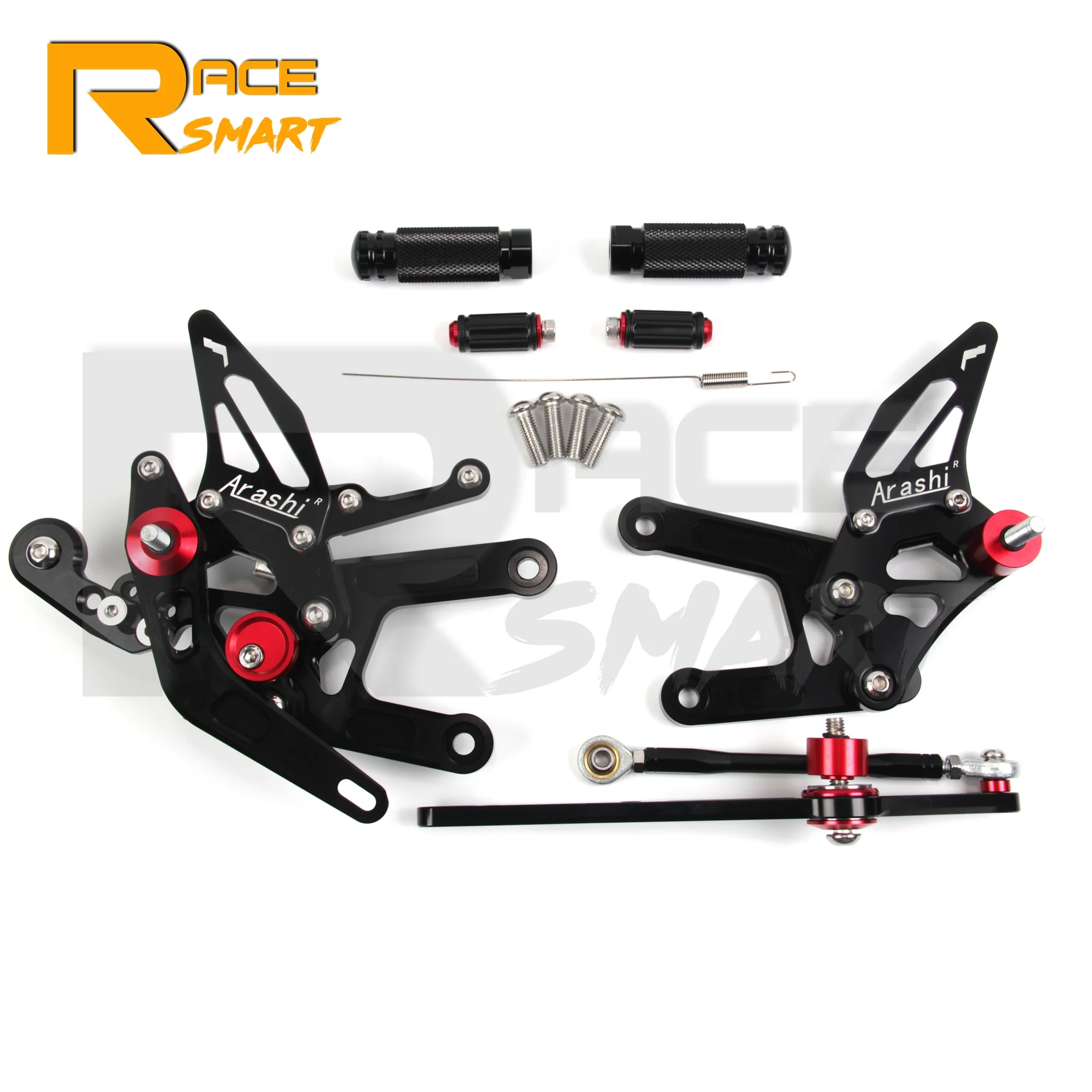 

2024-2025 YZF R6 CNC Adjustable Rearset Footrests Foot Rest Pegs Parts For YAMAHA YZF-R6 2024 2025 GP QS