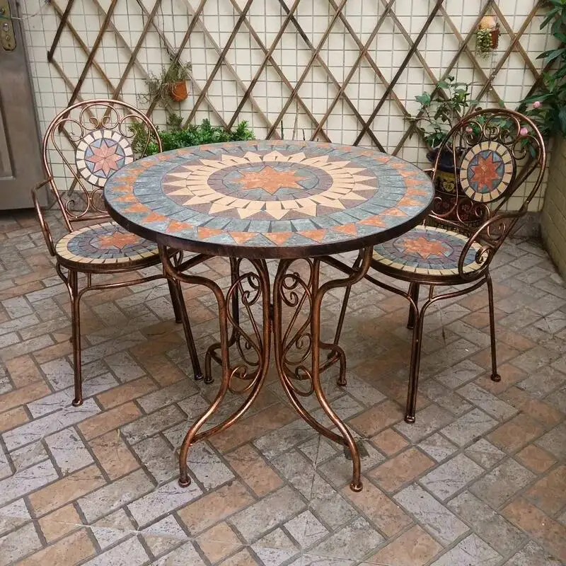 

Set Lounge Furniture Sectional Garden Modern Natural Metal Balcony Garden Furniture Set Nordic Design Meble Ogrodowe Decoration