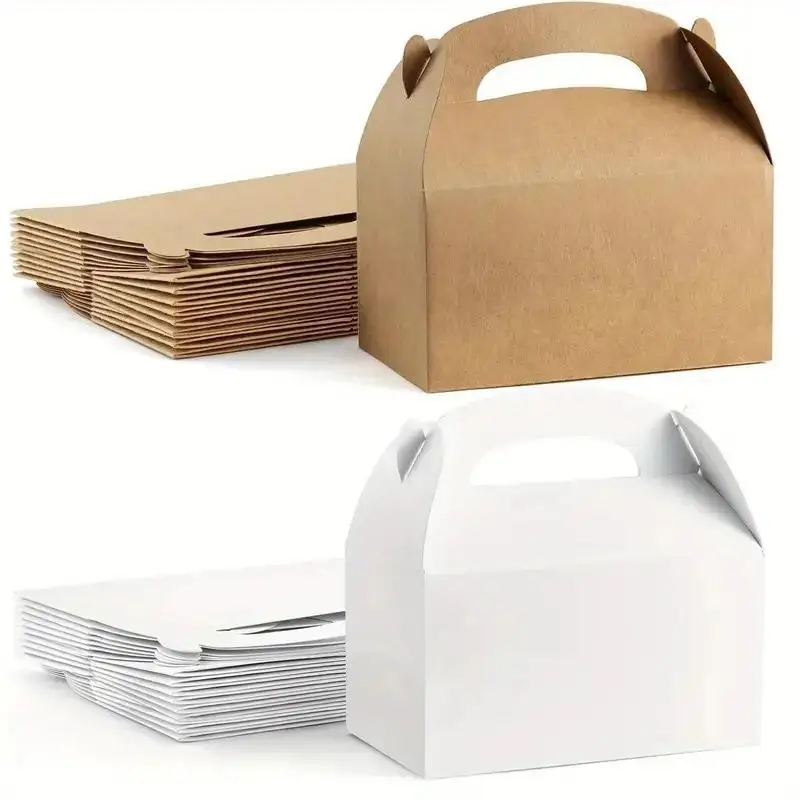 12/24 Packung, Party-Verpackungsbox, Pralinenschachtel aus Kraftpapier, DIY-Party-Dekoration, Kuchenbox, Verpackungsbox, Hochzeitsdekorationen