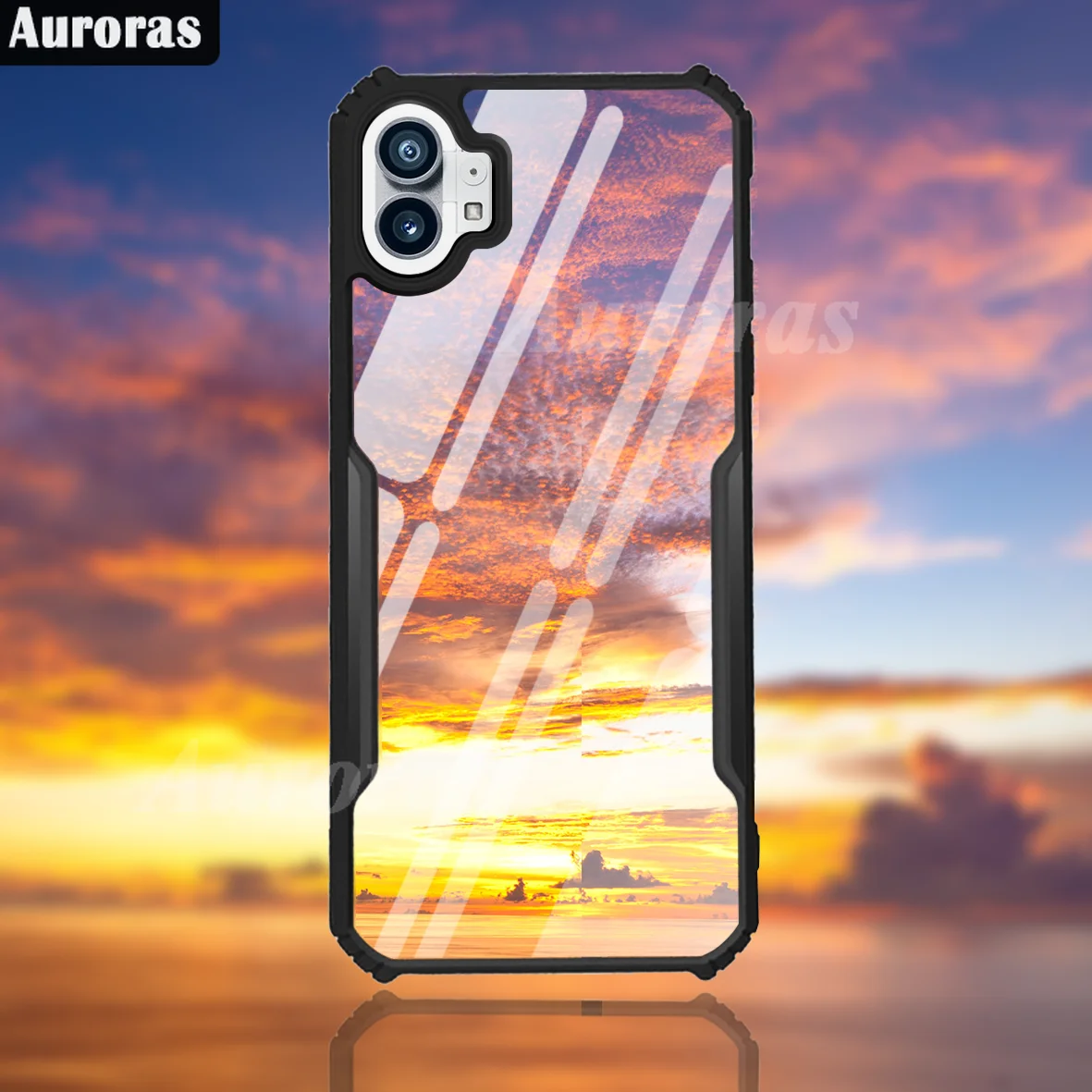 Auroras For Nothing Phone 2 Case Clear Airbag Frame Shockproof Soft Shell For Nothing Phone 1 Back Cover