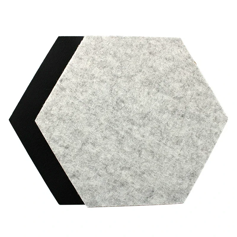 12PCS Self Adhesive Hexagonal Board Sound Proof Acoustic Panel Soundproofing Wall Stickers Studio Noise Insulation Accessories