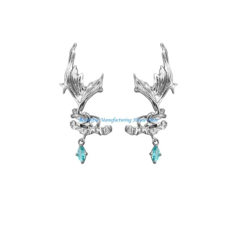 

E56A Versatile No Piercing Ear Decors With Swinging Beaded Suitable For All Outfits