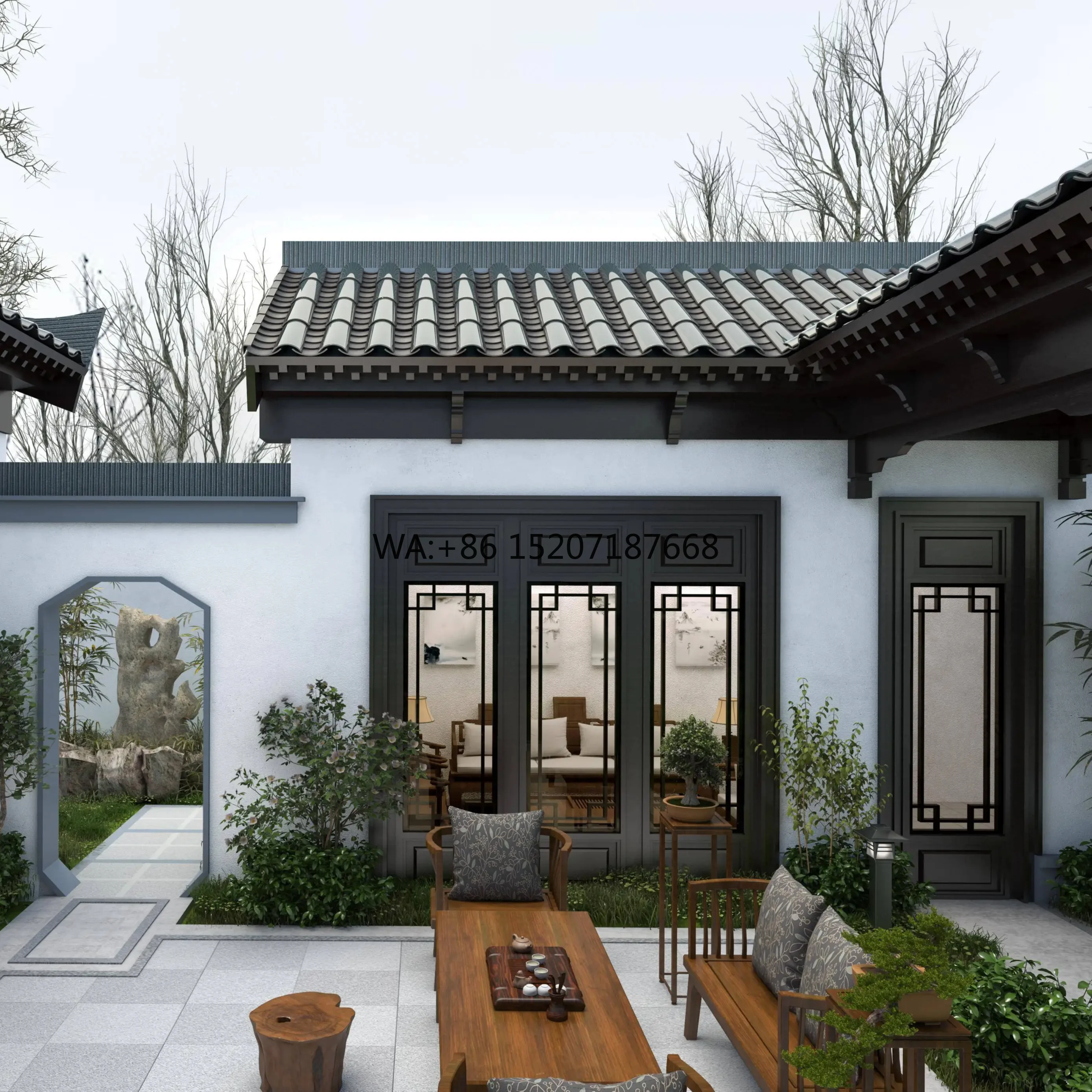 Home Buildings Ce Certified for Rooftop Application 11.5W Black Single-Arch BIPV Bifacial Solar Roof Tile Glass Material for
