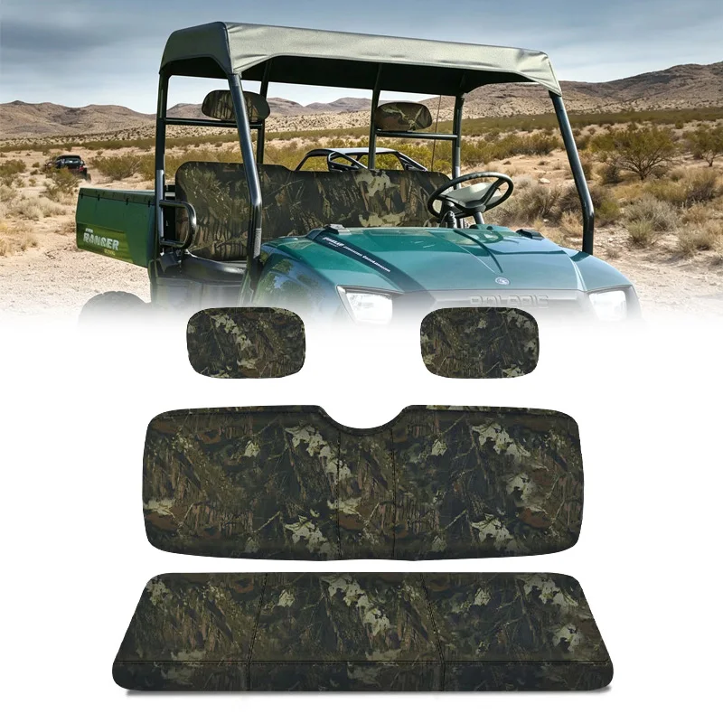 UTV Camo Seat Covers Set Waterproof Seat Protector Dust Resistant For Polaris Ranger 500 700 800 2002-2008 UTV Accessories