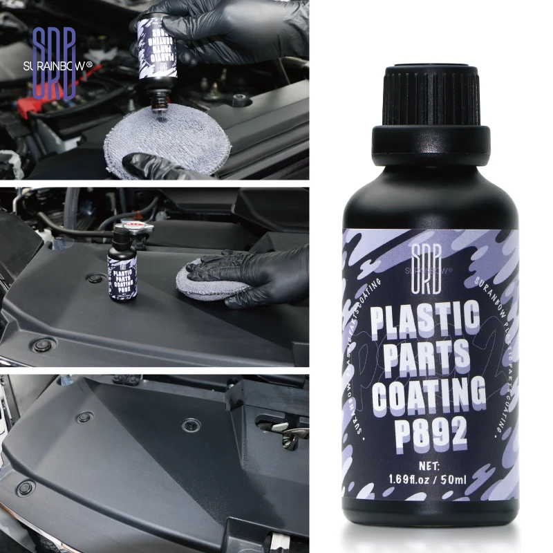 Plastic & Trim Repair Coating- Shines and Darkness Worn Out Plastic,Vinyl & Rubber Surfaces- Protects Cars from Rain,Salt & Dirt view 6