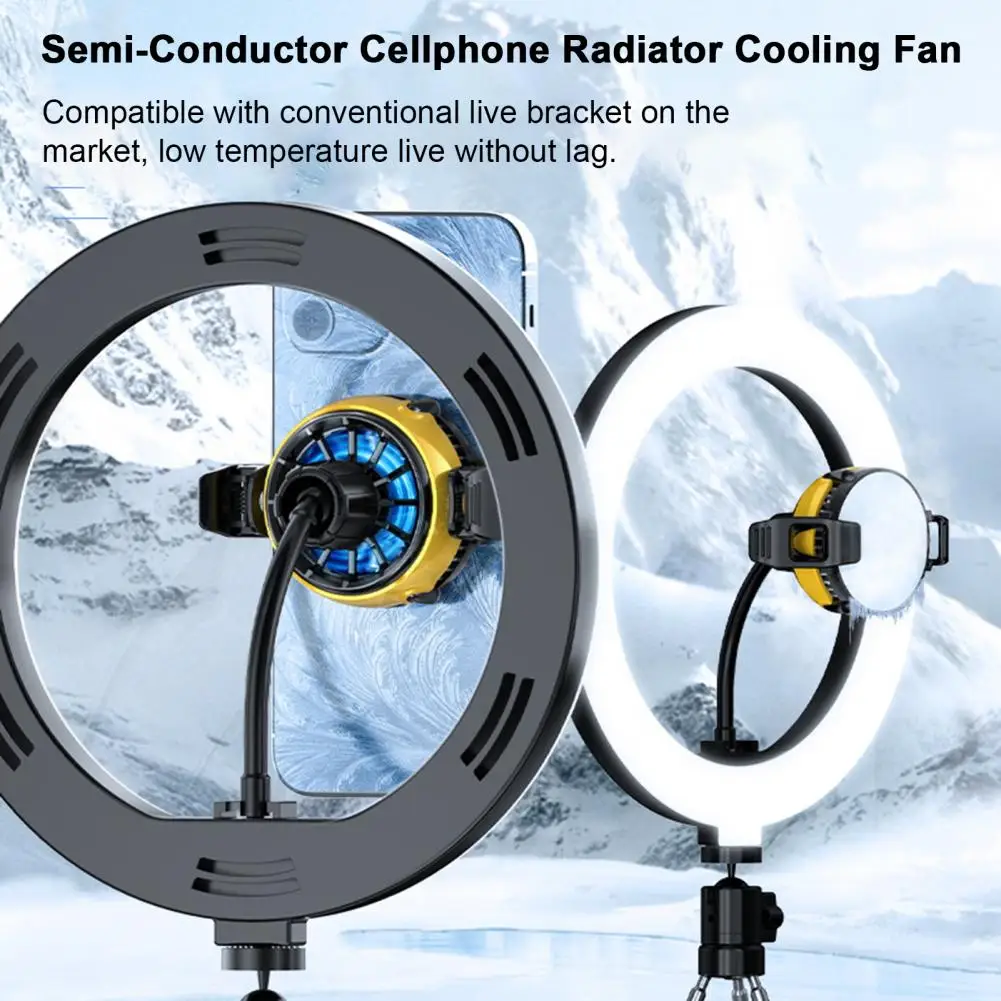 Phone Cooling Fan Universal Cellphone Radiator Low Noise Mobile Phone Cooler Heat Sink Cellphone Radiator Multipurpose