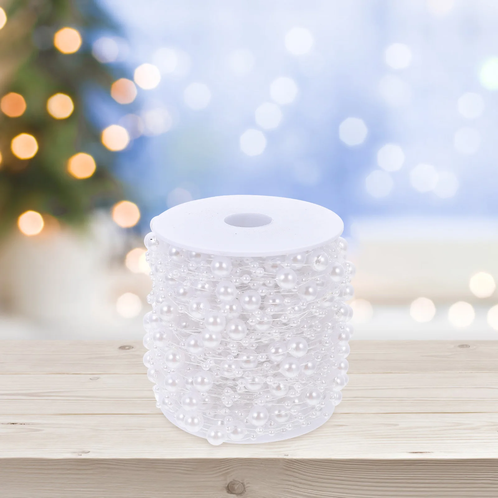 

1Roll Creative Pearl String Diy Bead Chain Accessory Decorative Beads Strand For Home Party Decoration Delicate Craft Adornment